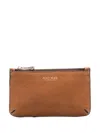 Aspinal Of London Logo-print Leather Wallet In Brown