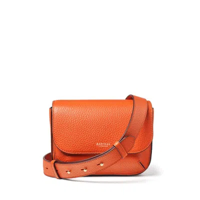 Aspinal Of London Ella Crossbody In Orange