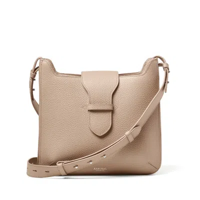 Aspinal Of London Ella Hobo In Soft Taupe Pebble In Neutral