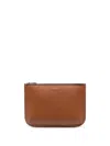 Aspinal Of London Large Leather Ella Pouch In Braun
