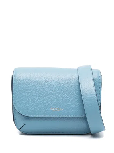 Aspinal Of London Ella Leather Crossbody Bag In Blue