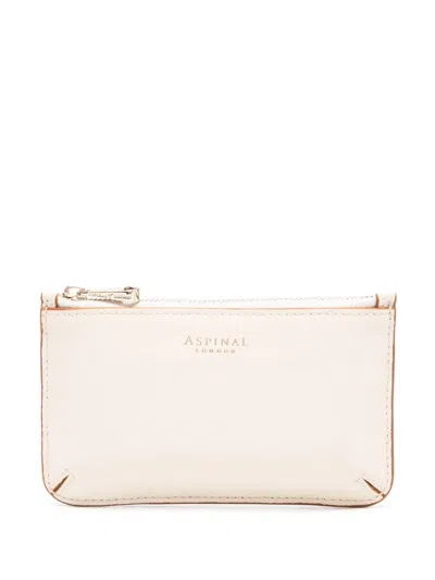 Aspinal Of London Ella Leather Wallet In 白色