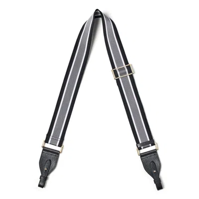 Aspinal Of London Ella Webbing Strap In Black