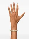 Aspinal Of London Enamel Bangle Bracelet In Gold