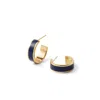 Aspinal Of London Enamel Hoop Earrings