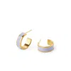 Aspinal Of London Enamel Hoop Earrings