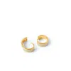 Aspinal Of London Enamel Huggie Earrings