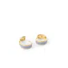 Aspinal Of London Enamel Huggie Earrings