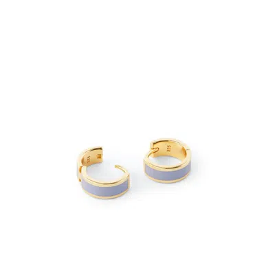 Aspinal Of London Enamel Huggie Earrings