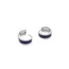 Aspinal Of London Enamel Huggie Earrings In Multi