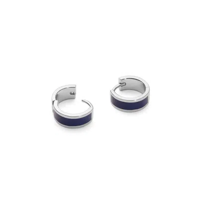 Aspinal Of London Enamel Huggie Earrings In Multi
