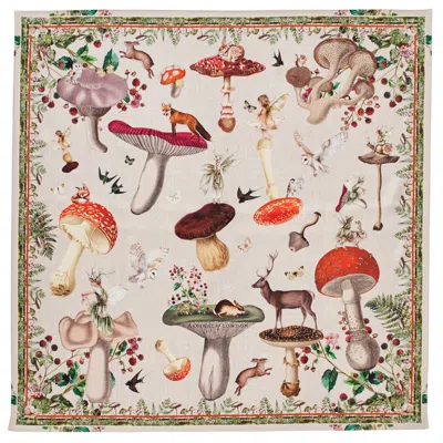 Aspinal Of London Enchanted Garden Silk Scarf