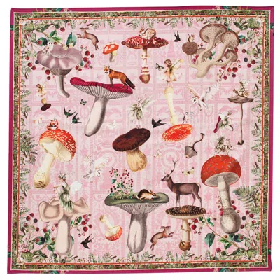 Aspinal Of London Enchanted Garden Silk Scarf