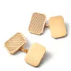 Aspinal Of London Engraved Criss Cross Rectangular Cufflinks