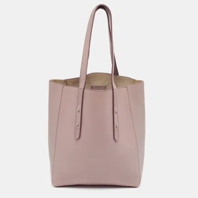 Pre-owned Aspinal Of London Essential Lilac Leather Tote In Purple