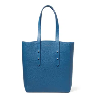 Aspinal Of London Essential Tote In Topaz Pebble In Blue