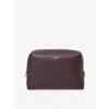 Aspinal Of London Fig London Large Leather Cosmetic Case In Purple