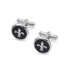 Aspinal Of London Fleur De Lis Cufflinks In Silver