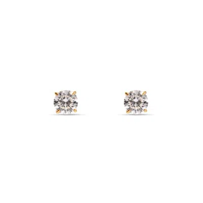 ASPINAL OF LONDON FLOATING DIAMOND SOLITAIRE STUD EARRINGS