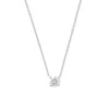 Aspinal Of London Floating Solitaire Diamond Necklace In Multi