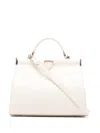 Aspinal Of London Florence Frame Crocodile Embossed Bag In Nude