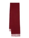 Aspinal Of London Fringed Cashmere Scarf In Red