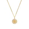 Aspinal Of London Gemini Zodiac Pendant Necklace In Gold