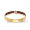 Aspinal Of London Gemstone Enamel Bangle In Gold