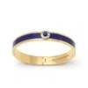 Aspinal Of London Gemstone Enamel Bangle In Gold