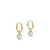 Aspinal Of London Gemstone Huggie Earrings