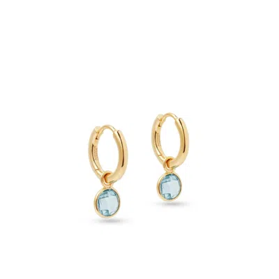 Aspinal Of London Gemstone Huggie Earrings
