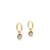 Aspinal Of London Gemstone Huggie Earrings