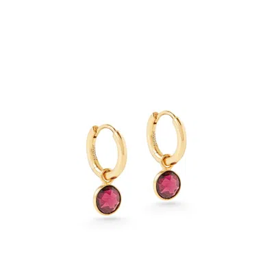 Aspinal Of London Gemstone Huggie Earrings