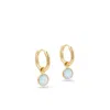 Aspinal Of London Gemstone Huggie Earrings In Multi