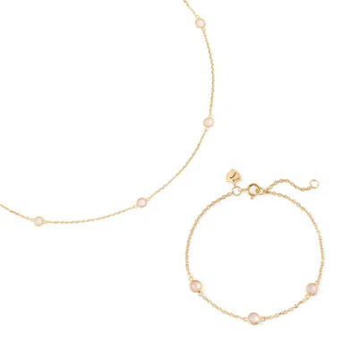 Aspinal Of London Gemstone Necklace & Bracelet Set