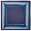Aspinal Of London Geometric Silk Scarf In Blue