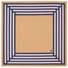 Aspinal Of London Geometric Silk Scarf In Brown