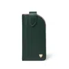Aspinal Of London Glasses Case With Tab In Green