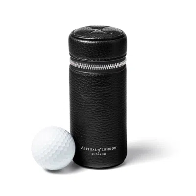 Aspinal Of London Golf Ball Holder In Black