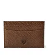 Aspinal Of London Grained Leather Slim Card Holder In Brown