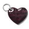 Aspinal Of London Heart Key Ring In Red