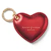 Aspinal Of London Heart Keyring In Red