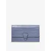 Aspinal Of London Heritageblue Croc-effect Leather Travel Wallet