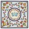 Aspinal Of London Hot Air Balloon Silk Scarf In Brown