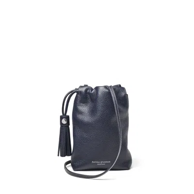 Aspinal Of London Hudson Crossbody Pouch In Blue