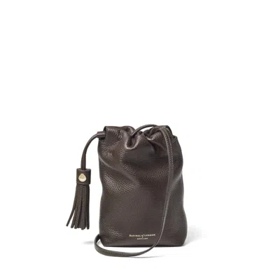 Aspinal Of London Hudson Crossbody Pouch In Brown