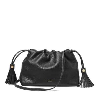 Aspinal Of London Hudson Large Crossbody Pouch In Black