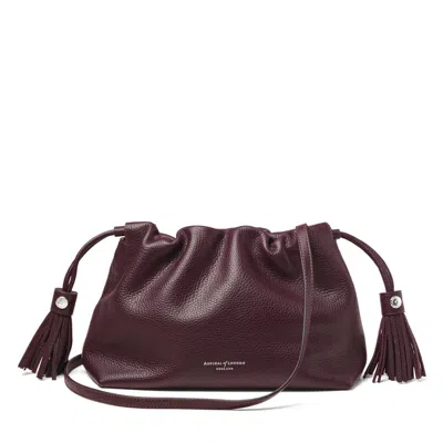 Aspinal Of London Hudson Large Crossbody Pouch In Red