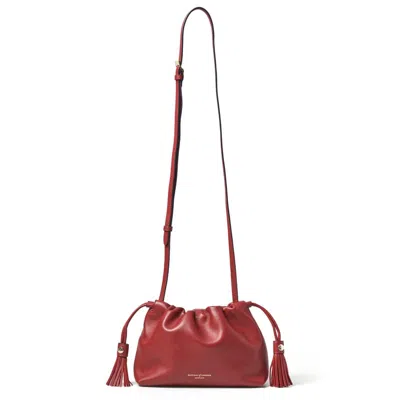 Aspinal Of London Hudson Large Crossbody Pouch In Red