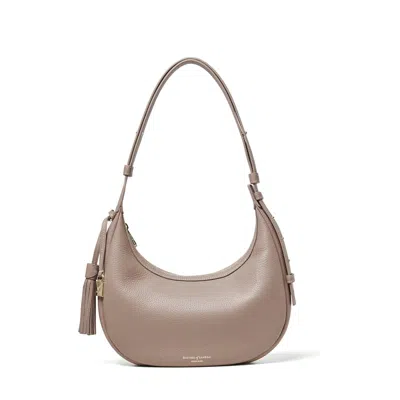 Aspinal Of London Hudson Small Crescent In Neutral